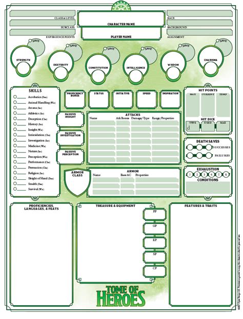 The Homebrewery. . Tome of heroes pdf